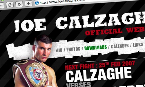 Joe Calzaghe Website [1]